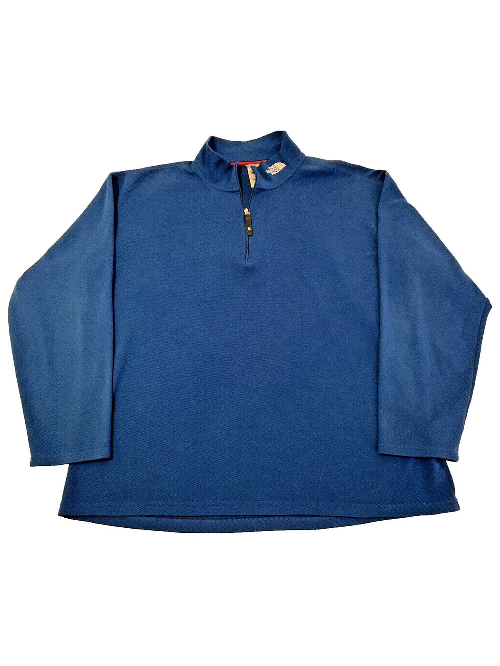 North Face Half-Zip Sweater Men's XL Blue Mock-Neck Outdoor - EXCELLENT